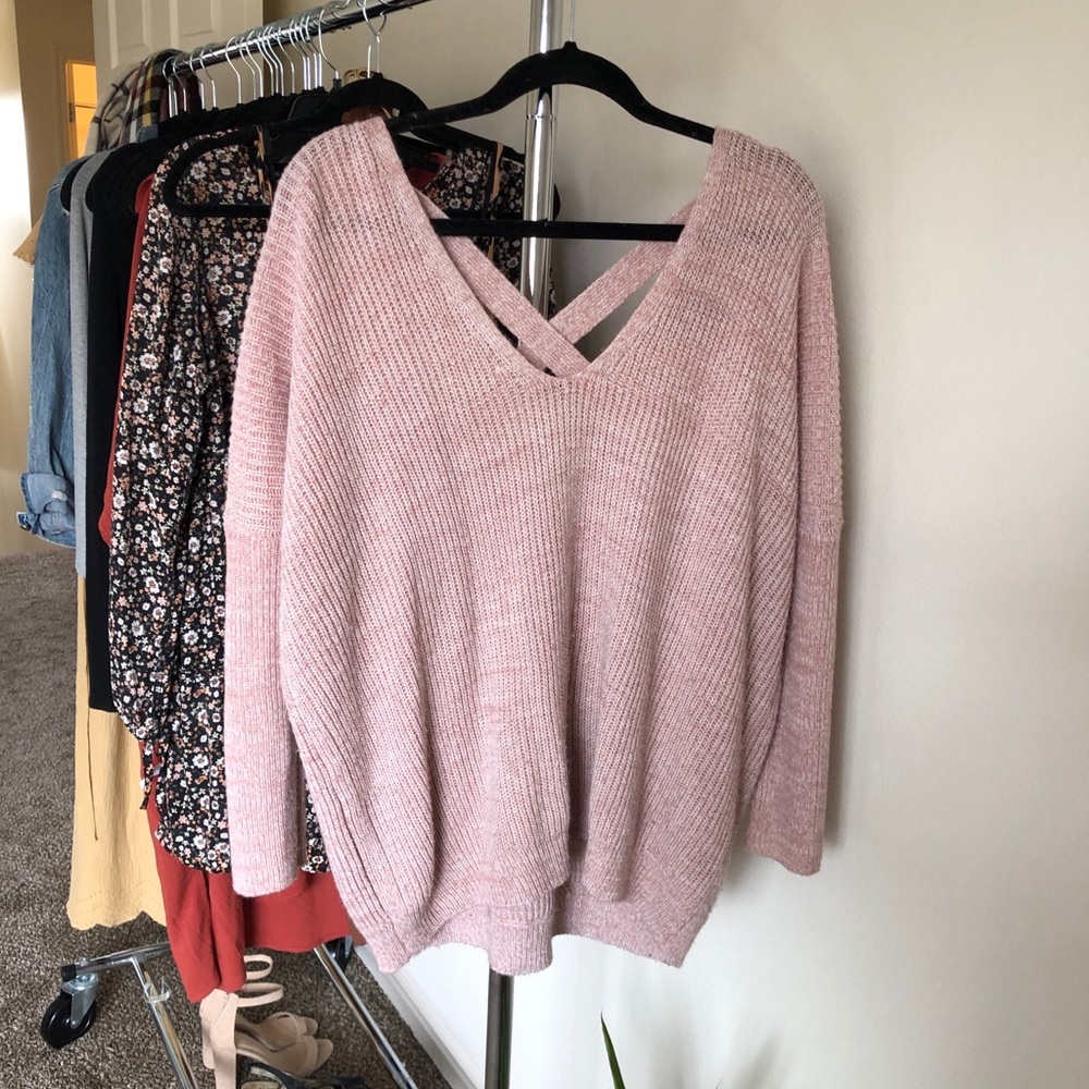 Forever 21 cross back sweater
